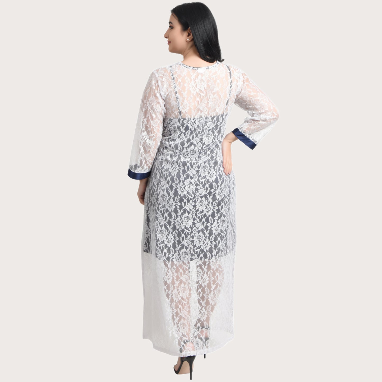 Knee-Length Nighty with Robe
